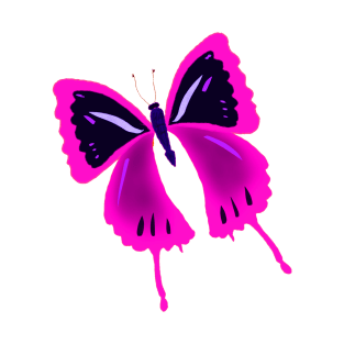 pink butterfly T-Shirt