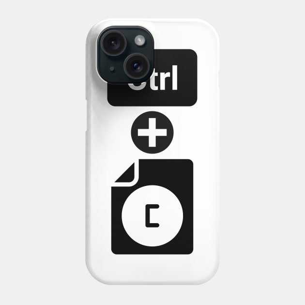 Ctrl + C Design Phone Case by Bazzar Designs