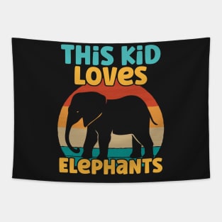 Kids This Kid Loves Elephants - Elephant lover design Tapestry