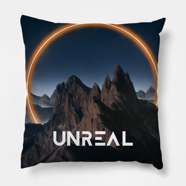 Unreal - Poster Edition Pillow by ArijitWorks