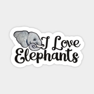 I love elephants Magnet