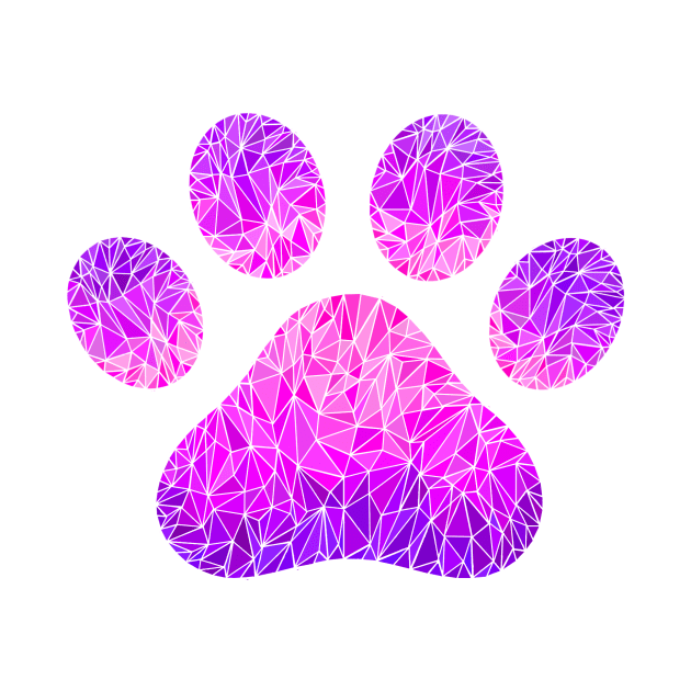 Geometric Paw Print Graphic by ClaireSven