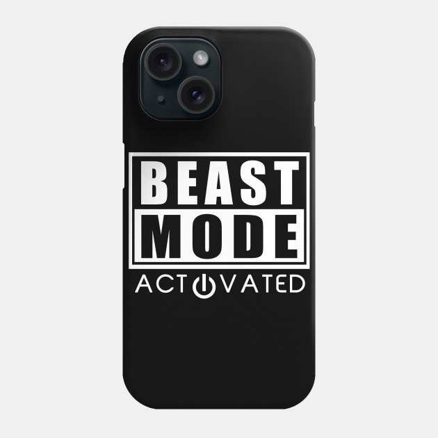 Beast Mode Bodybuilding Gym Sport Phone Case by WorkoutQuotes