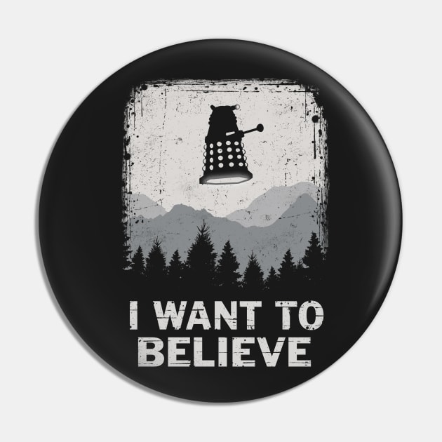 I Believe in Aliens Pin by Eilex Design