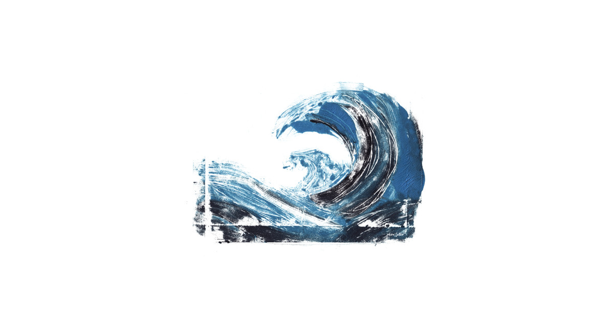 The Big Blue Wave Wave T Shirt Teepublic