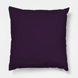 Eggplant Deep Purple Plain Solid Color Pillow