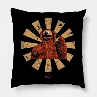 Rowlf The Dog Retro Japanese Muppets Pillow