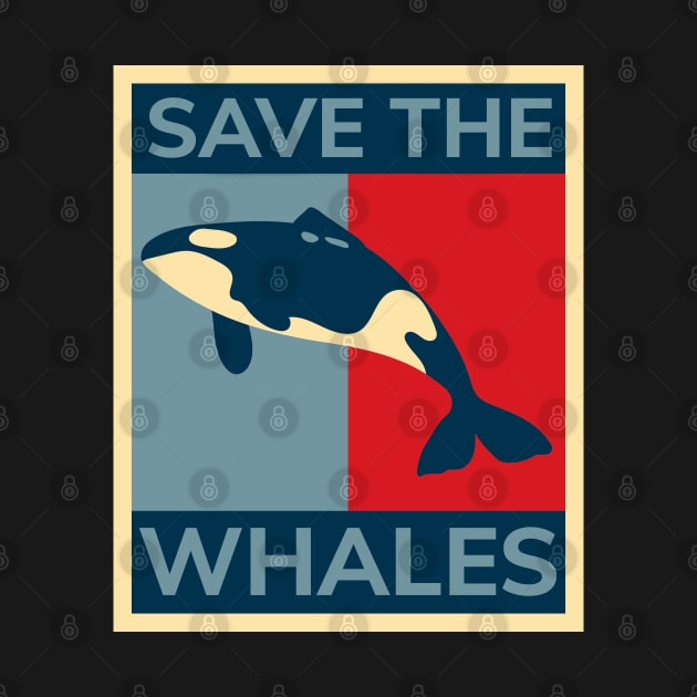 Save the Whales T-shirt - Vintage Retro Poster Gift by Ilyashop