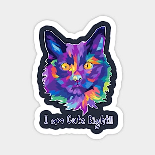 Cute Cat popart Magnet