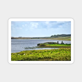 Finlaggan on the island of Eilean Mor in Loch Finlaggan, Islay, Scotland Magnet