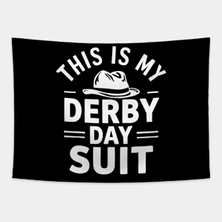 Derby Day This Is My Derby Day Suit Horse Racing Men Tapestry