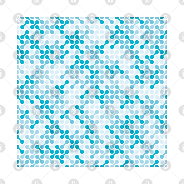 Nice metaball pattern abstract in blue by IDesign23