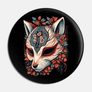 kitsune mask | kitsune kamen T-Shirt Pin