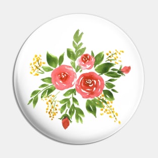 Floral composition with roses Pin