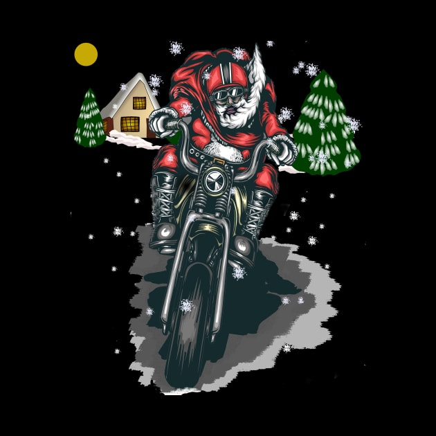 Christmas Biker by TexasTeez