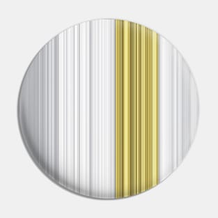 elegant stripes in gold and silver Pin