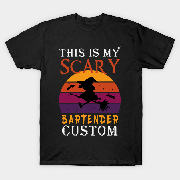 Discover This Is My Scary Bartender Custom Halloween T-Shirts