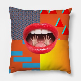 Hand and Mouth - Zine Culture Pillow