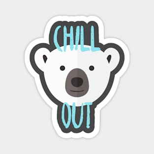 Chill Out Polar Bear Magnet