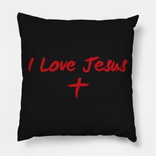 I Love Jesus (red) Pillow