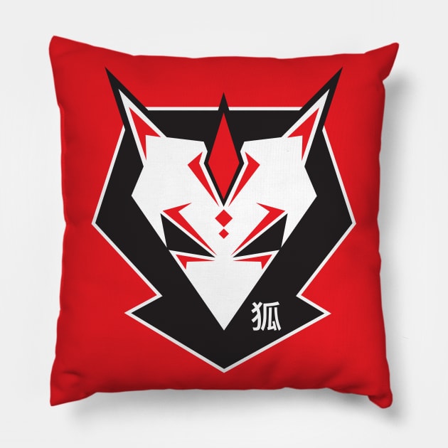 Kitsune 狐 Pillow by VOLPEdesign