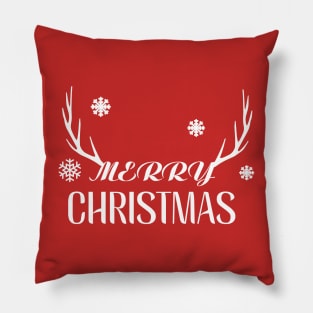 MERRY CHRISTMAS SNOWFLAKES Pillow