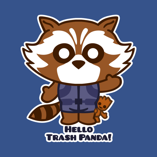 Hello Trash Panda! by blairjcampbell