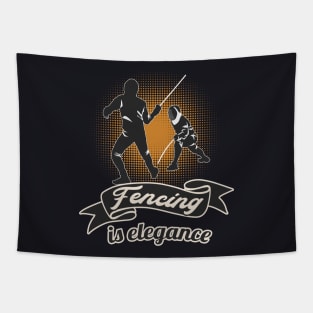 Fencing is elegance Tapestry