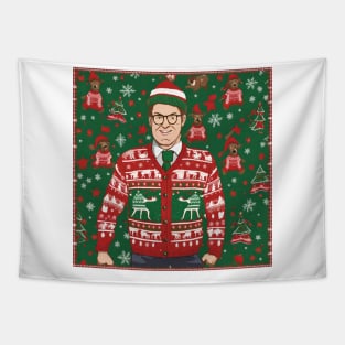 Furry Friends and Frights: Freddy's Ugly Sweater Collection Tapestry