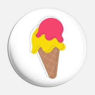 Ice Cream Cone Pin