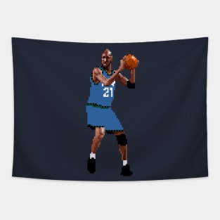 Kevin Garnett Pixel Posting Tapestry