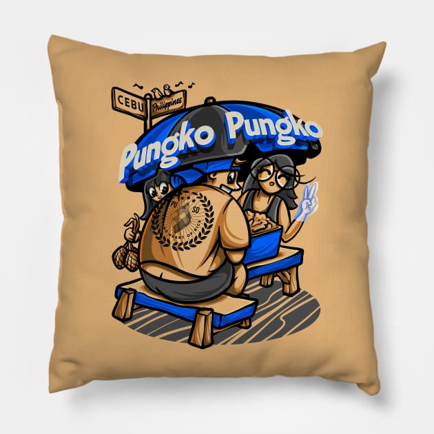 Funny Pungko Pungko Sa Cebu Philippines Puso Heart of Rice Gift Pillow by teeleoshirts