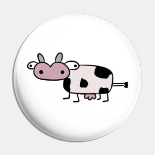 Goofy cow drawing Pin