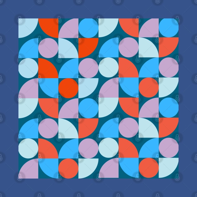 Vibrant Geometric Harmony by JuncaArtPrints