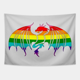 Gay Pride Dragon Tapestry