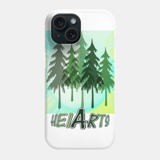 Christmas trees (designed by HeiArts) Phone Case