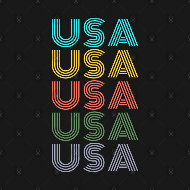 USA VINTAGE RETRO CLASSIC U.S.A INDEPENDENCE DAY 4TH JULY by CoolFactorMerch