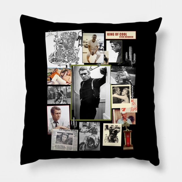 STEVE MCQUEEN COLLAGE Pillow by CS77