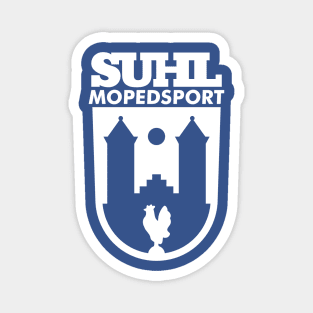 Suhl Mopedsport Schwalbe Logo (white) Magnet