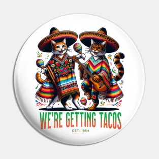 Funny Taco Cats Pin