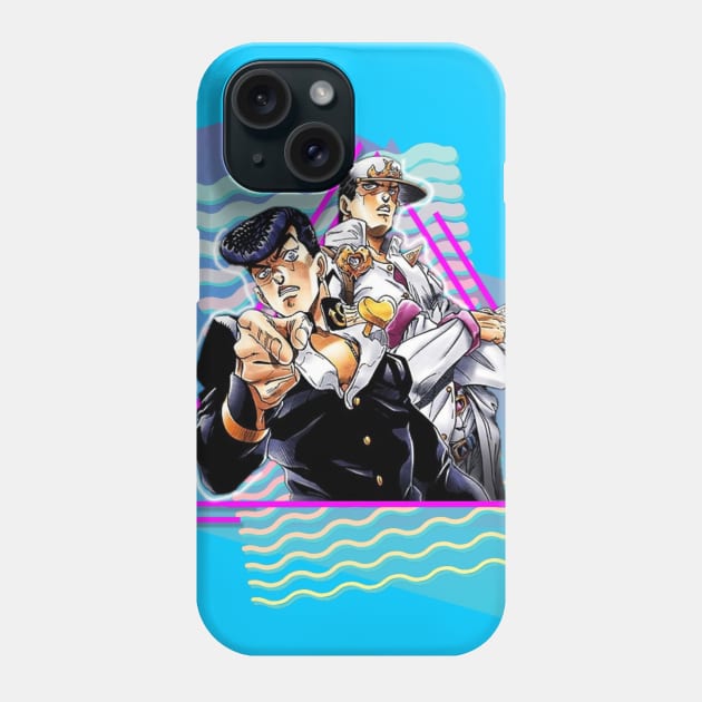 Jotaro + Josuke Phone Case by jadehydra