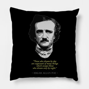 Edgar Allan Poe Quote Pillow