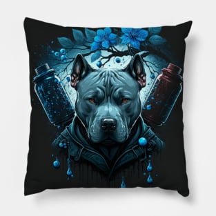 Staffy Warrior Pillow