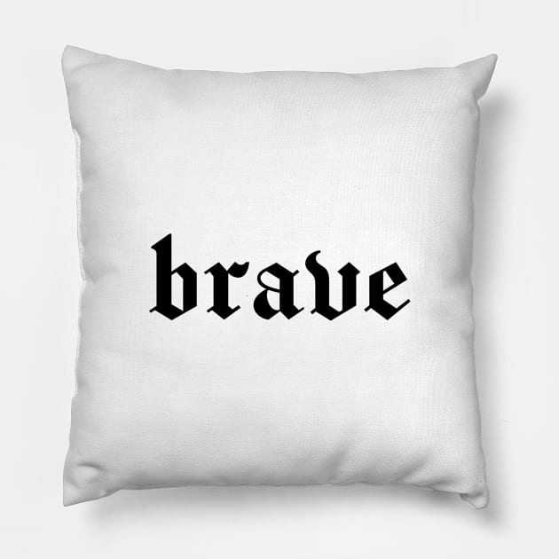 brave Pillow by purplecrowshub