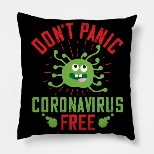 Don't Panic, Coronavirus Free Pillow