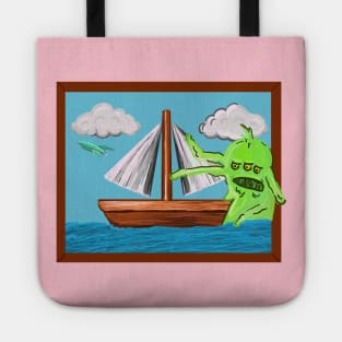 Simpsons Sailboat Painting w/ HG Blob & PlanEx Ship Tote