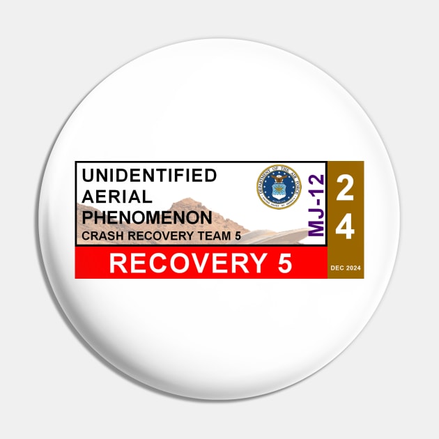 UAP Crash Recovery Team 5 Access Pass Pin by Starbase79