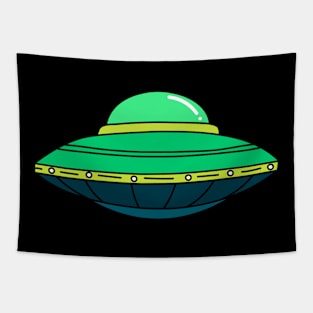 Ufo Flying Saucer Tapestry