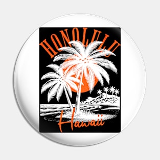 honolulu beach Pin