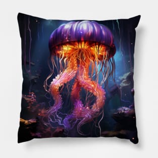 Neon Jellyfish #1 Pillow